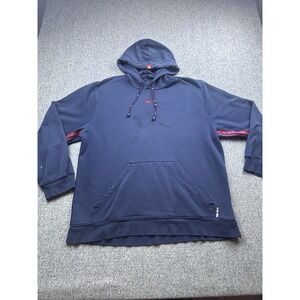 Vintage Y2K Nike Soccer Center Swoosh Hoodie Blue & Red